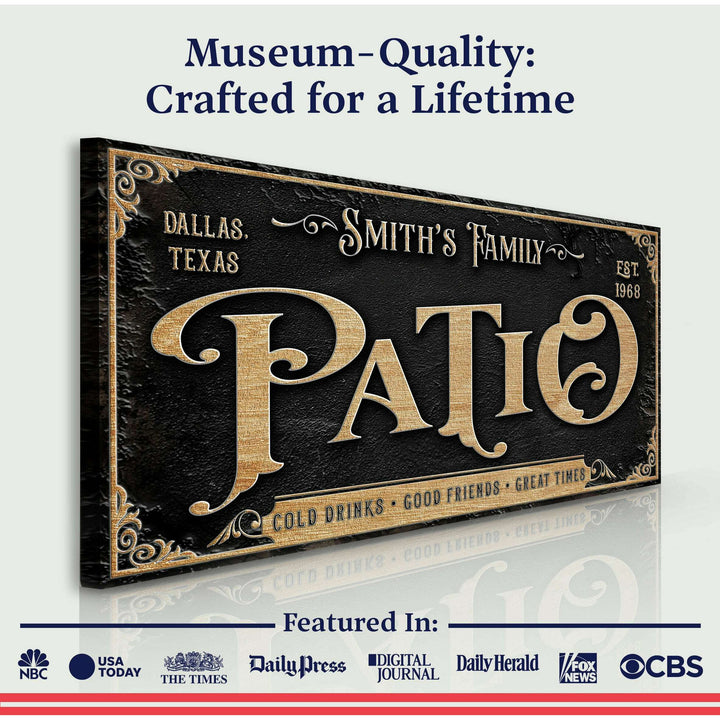 Personalized Patio Sign II