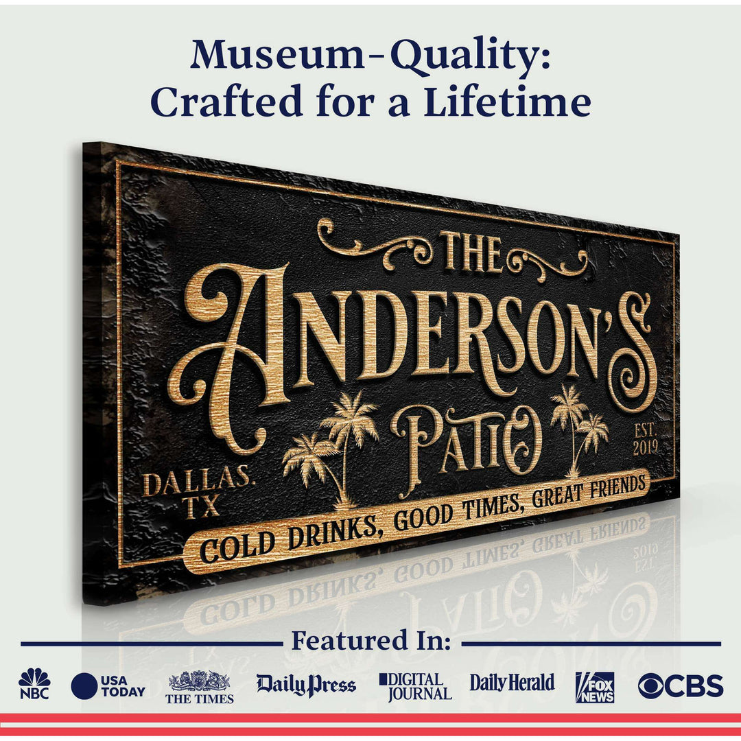 Personalized Patio Sign