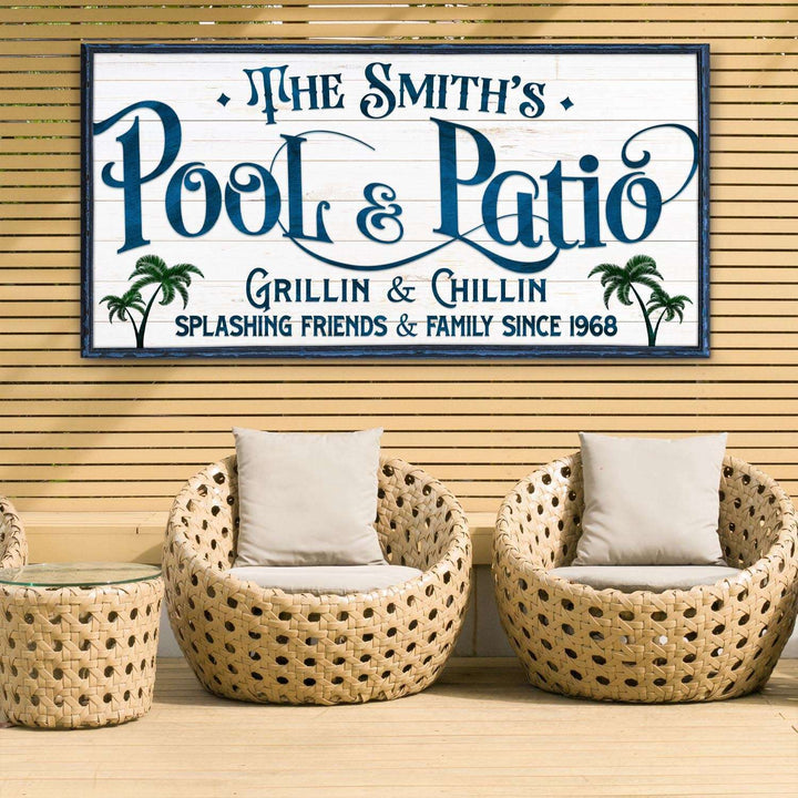 Personalized Pool Bar Sign II