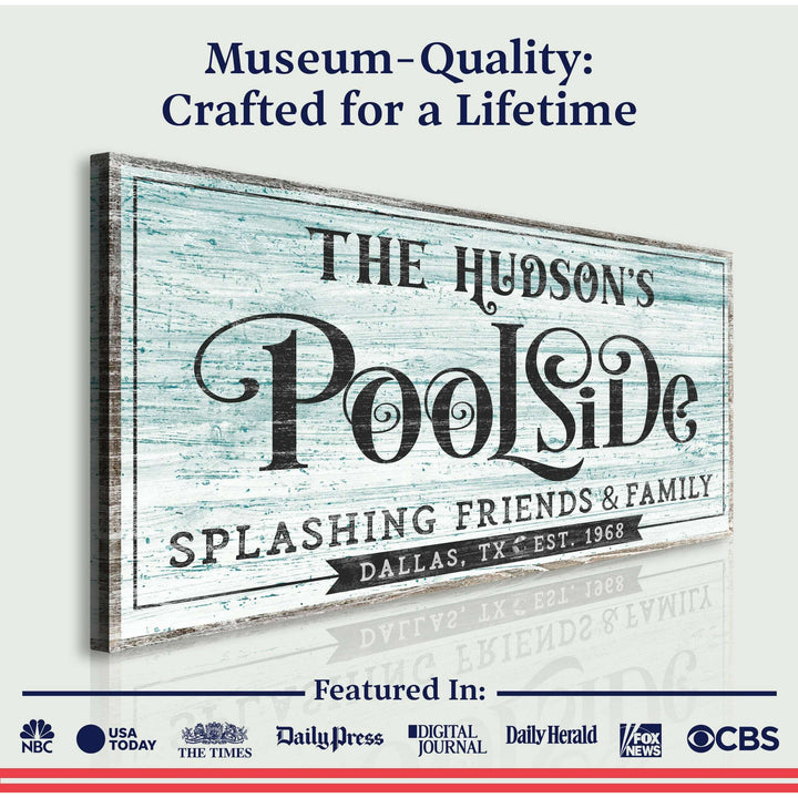 Personalized Poolside Sign