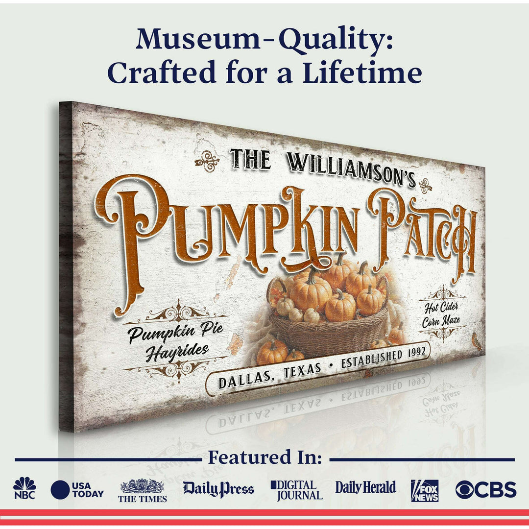 Personalized Pumpkin Patch Sign II
