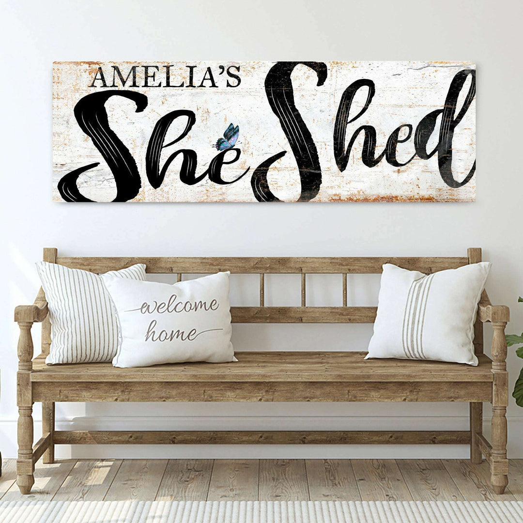 Personalized She Shed Sign VIII
