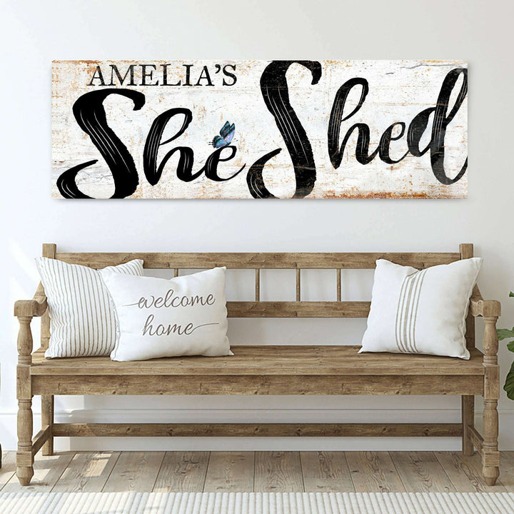 Personalized She Shed Sign VIII