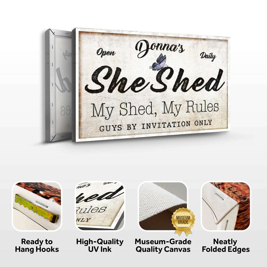 Personalized She Shed Sign XIX