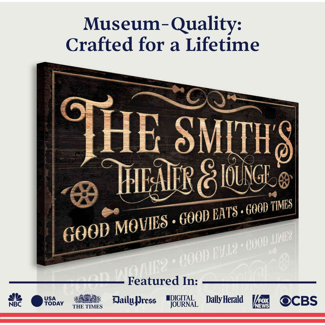 Personalized Theater Sign V