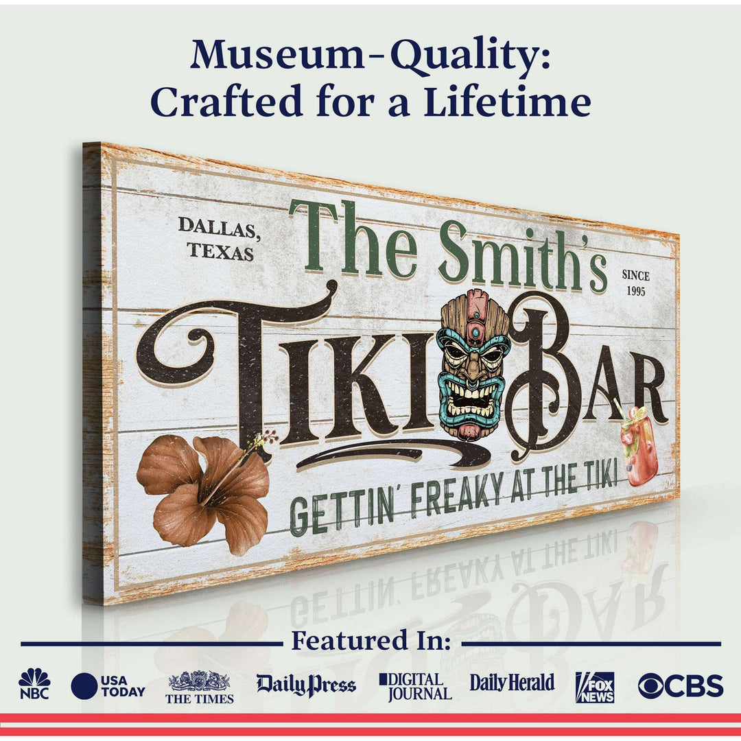 Personalized Tiki Bar Sign