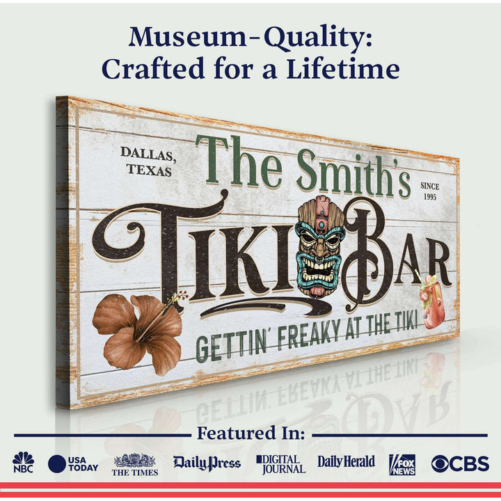 Personalized Tiki Bar Sign