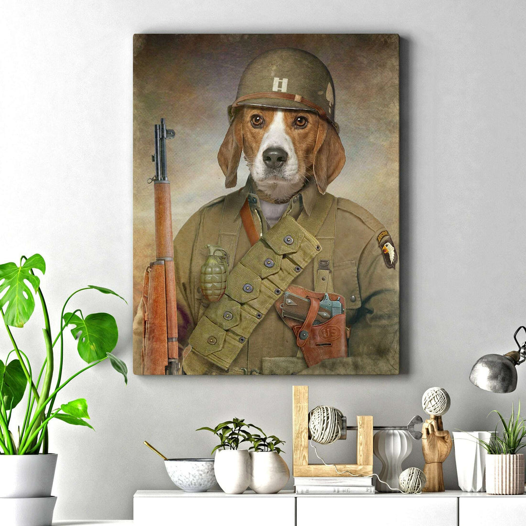 Pet Beagle Military Dog Sign
