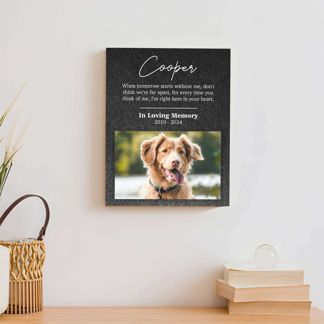 Pet Memorial Portrait Watercolor Sign Here In Your Heart