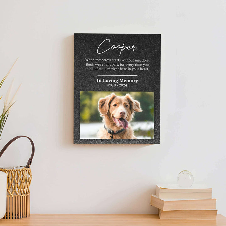 Pet Memorial Portrait Watercolor Sign Here In Your Heart