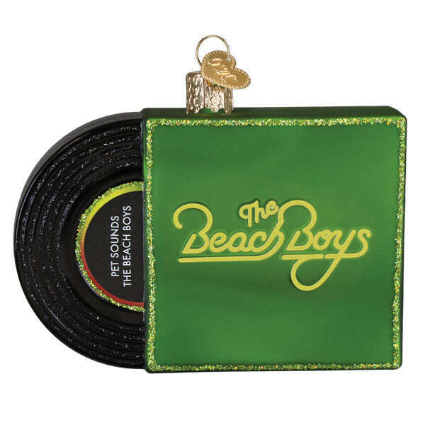 Old World Christmas Pet Sounds Album Cover Blown Glass Ornament