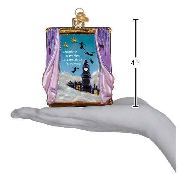 Old World Christmas Peter Pan's Second Star Blown Glass Ornament