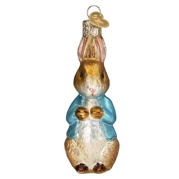 Old World Christmas Peter Rabbit Blown Glass Ornament