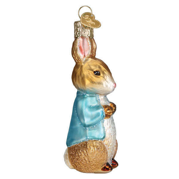 Old World Christmas Peter Rabbit Blown Glass Ornament