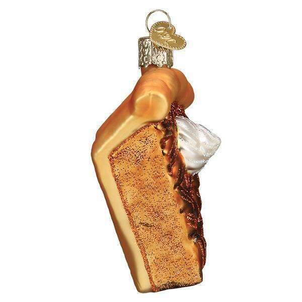 Old World Christmas Piece of Pecan Pie Blown Glass Ornament