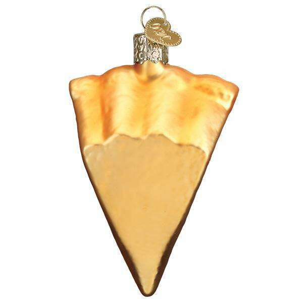 Old World Christmas Piece of Pecan Pie Blown Glass Ornament