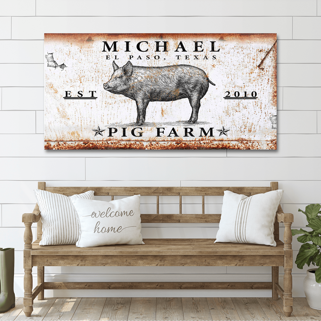 Pig Farm Sign