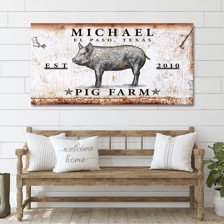 Pig Farm Sign