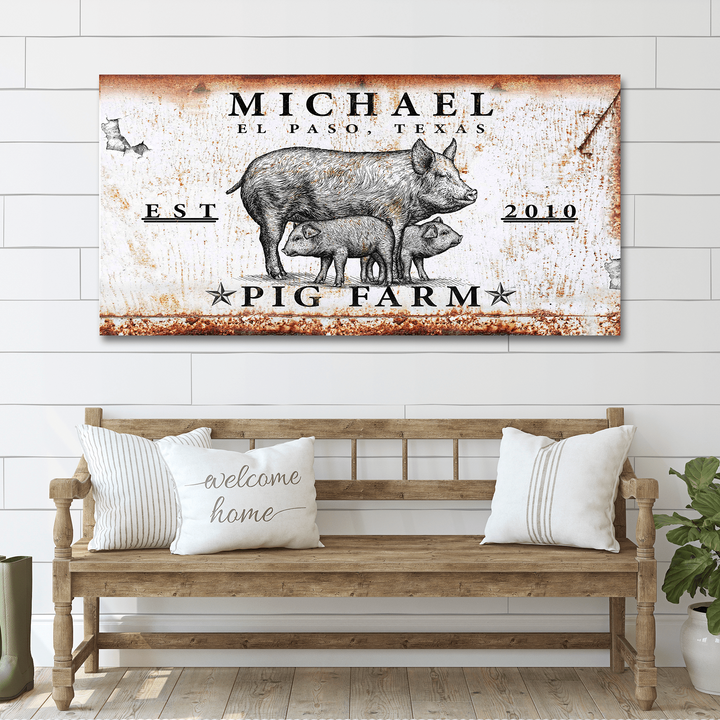 Pig Farm Sign