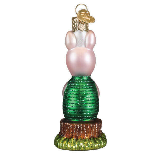 Old World Christmas Piglet Blown Glass Ornament
