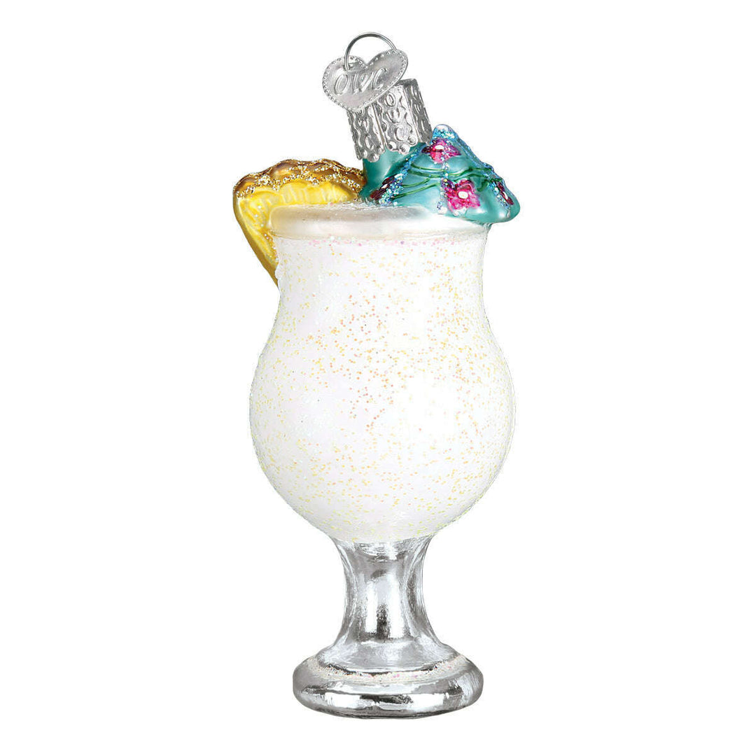 Old World Christmas Pina Colada Blown Glass Ornament