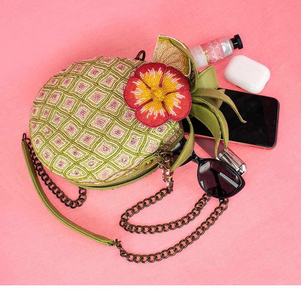 Pineapple Island Crossbody Handbag by Mary Frances Image 8
