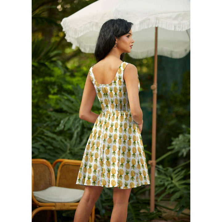 Pineapple Skater Dress