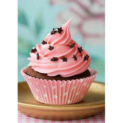 Pink Cupcake WD042 10.6 x 14.9 inches Wizardi Diamond Painting Kit