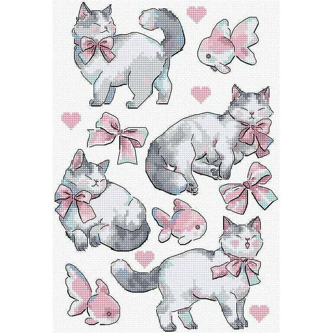 Pink Dreams L8801 Counted Cross Stitch Kit