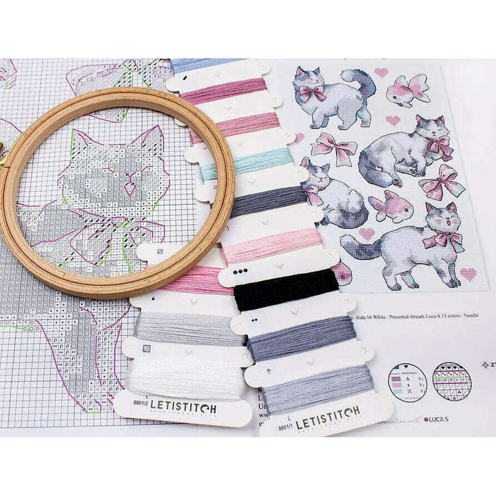 Pink Dreams L8801 Counted Cross Stitch Kit