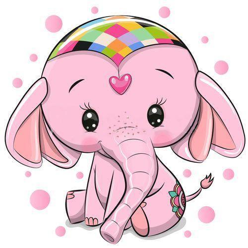 Pink Elephant CS2480 7.9 x 7.9 inches Crafting Spark Diamond Painting Kit