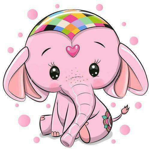 Pink Elephant CS2480 7.9 x 7.9 inches Crafting Spark Diamond Painting Kit