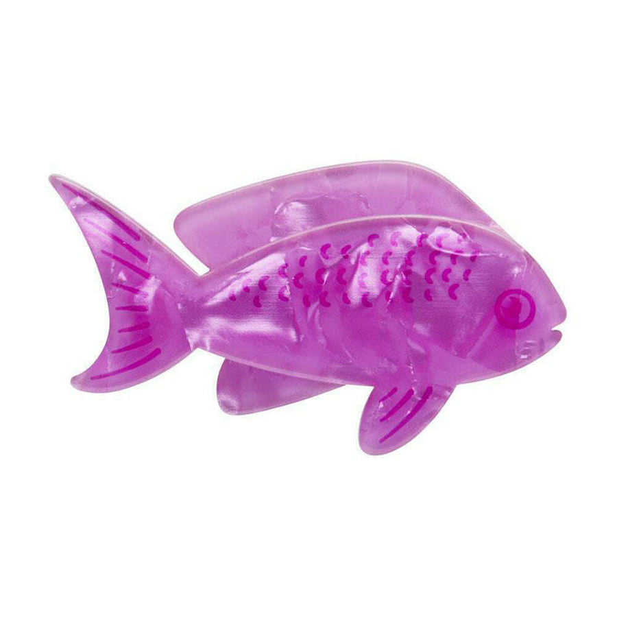 Pink Fish Simplified Mini Brooch by Erstwilder 