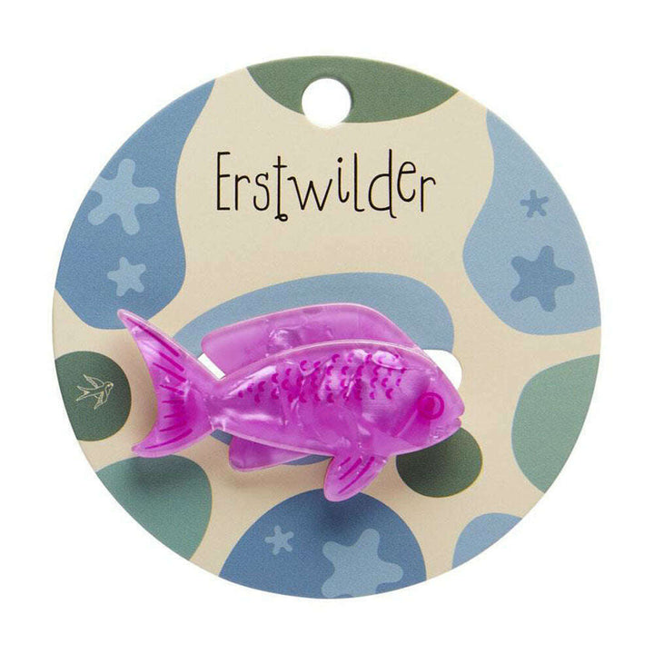 Pink Fish Simplified Mini Brooch by Erstwilder 1
