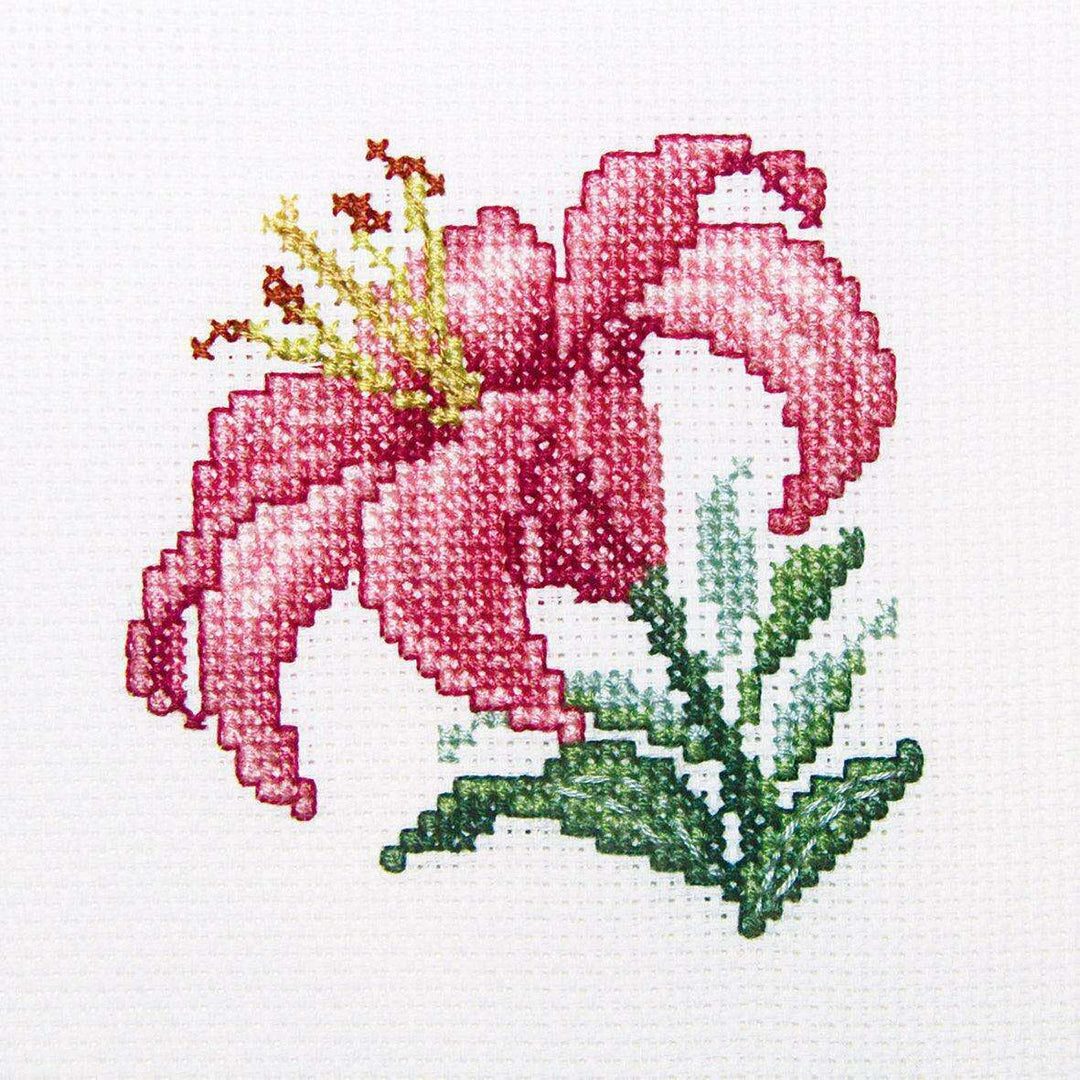 Pink Lily H247 Counted Cross Stitch Kit