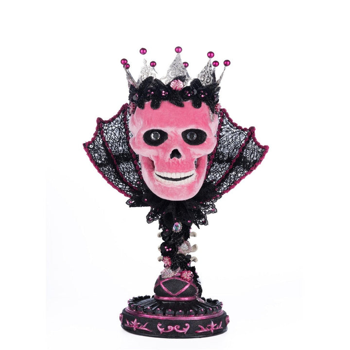 Pink Passion Skull Pillar Candle Holder by Katherine's Collection 