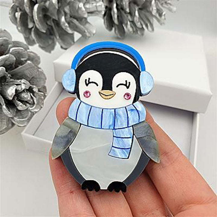 Pip The Penguin Brooch by Cherryloco Jewellery 3