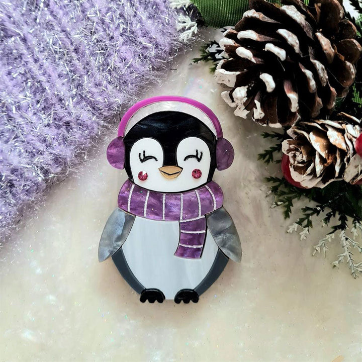 Pip The Penguin Brooch by Cherryloco Jewellery 4