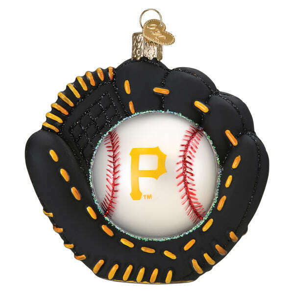 Old World Christmas Pirates Baseball Mitt Blown Glass Ornament