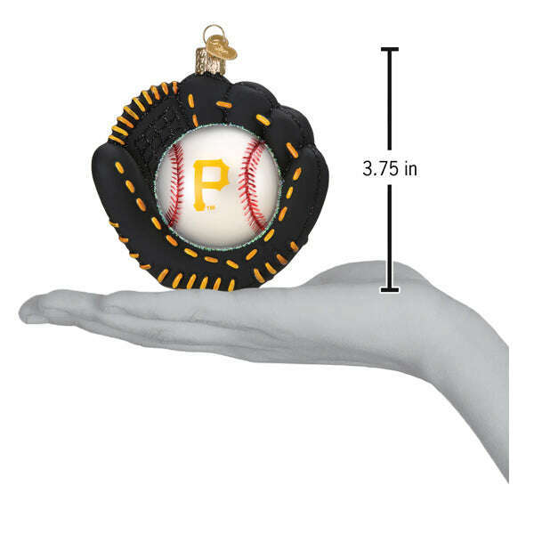Old World Christmas Pirates Baseball Mitt Blown Glass Ornament