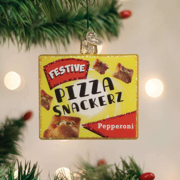 Old World Christmas Pizza Snackerz Blown Glass Ornament