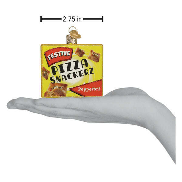 Old World Christmas Pizza Snackerz Blown Glass Ornament