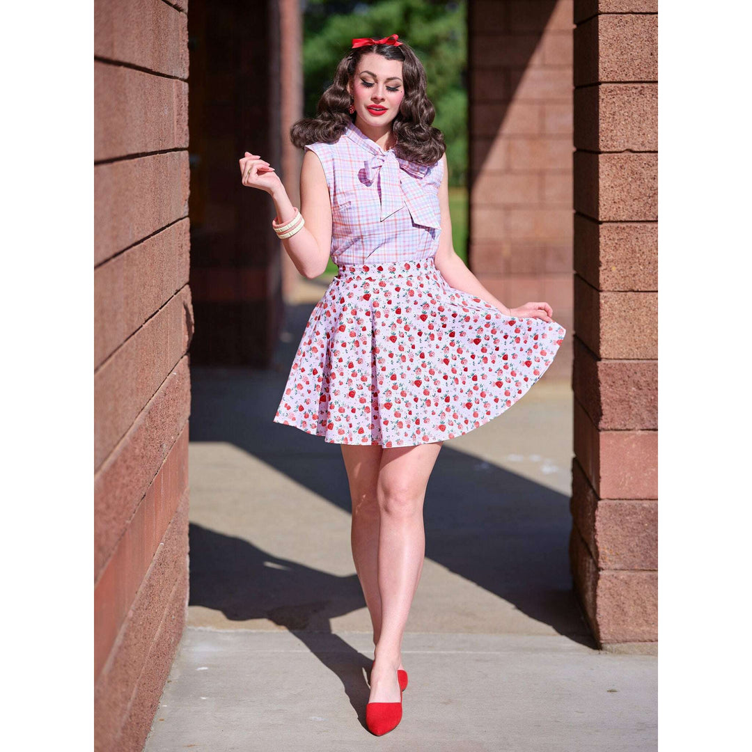 Plaid Bow Top - 4X only, 1 left!