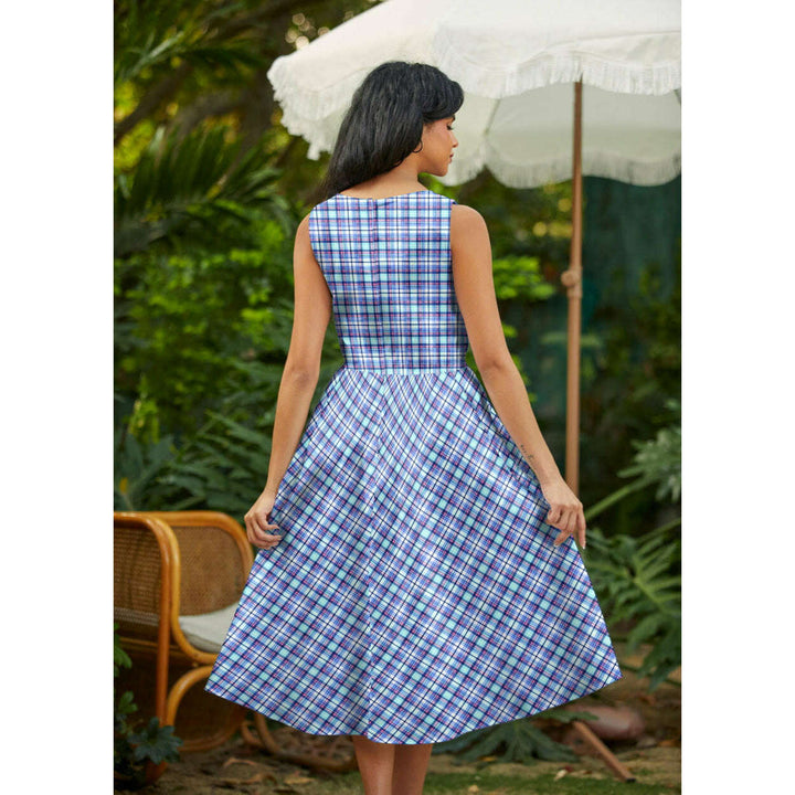 Plaid Midi Dress