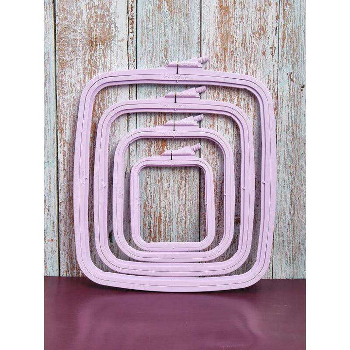 Plastic Square Hoop Nurge 170-12 Pastel Lilac