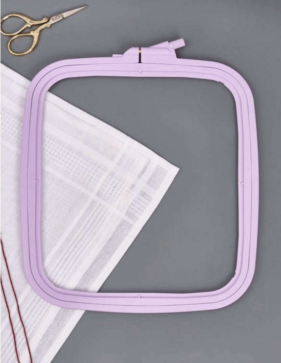 Plastic Square Hoop Nurge 170-13 Pastel Lilac