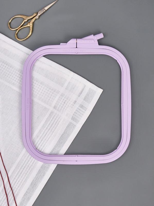 Plastic Square Hoop Nurge 170-13 Pastel Lilac
