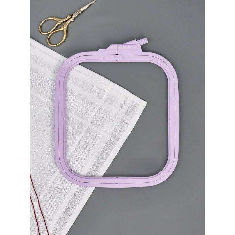 Plastic Square Hoop Nurge 170-13 Pastel Lilac