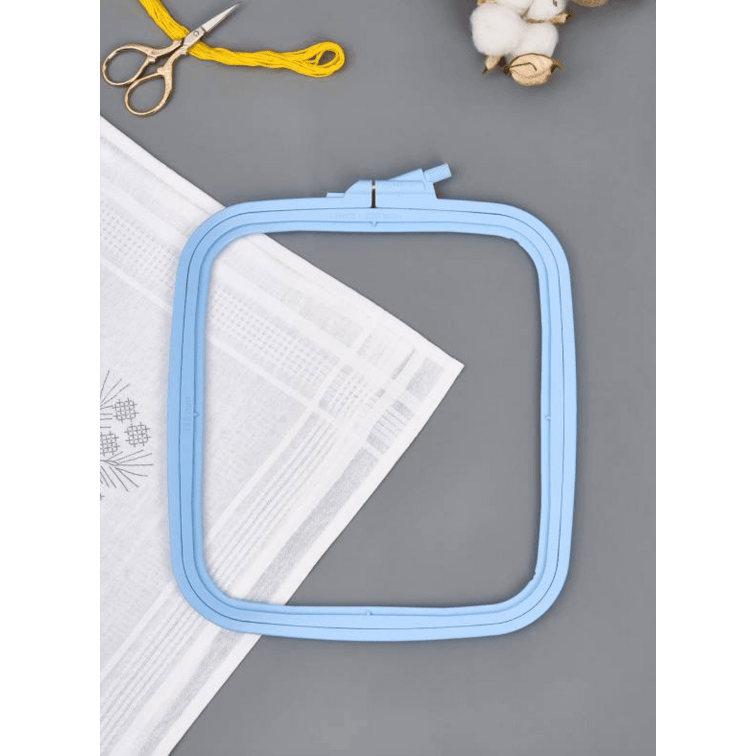 Plastic Square Hoop Nurge 170-14 Pastel Blue