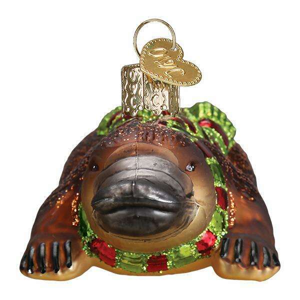 Old World Christmas Platypus Blown Glass Ornament